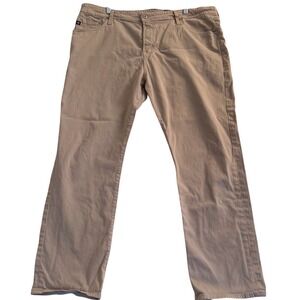 AG Adriano Goldschmied The‎ Everett Pants Men 40x32 Tan Slim Straight Khaki